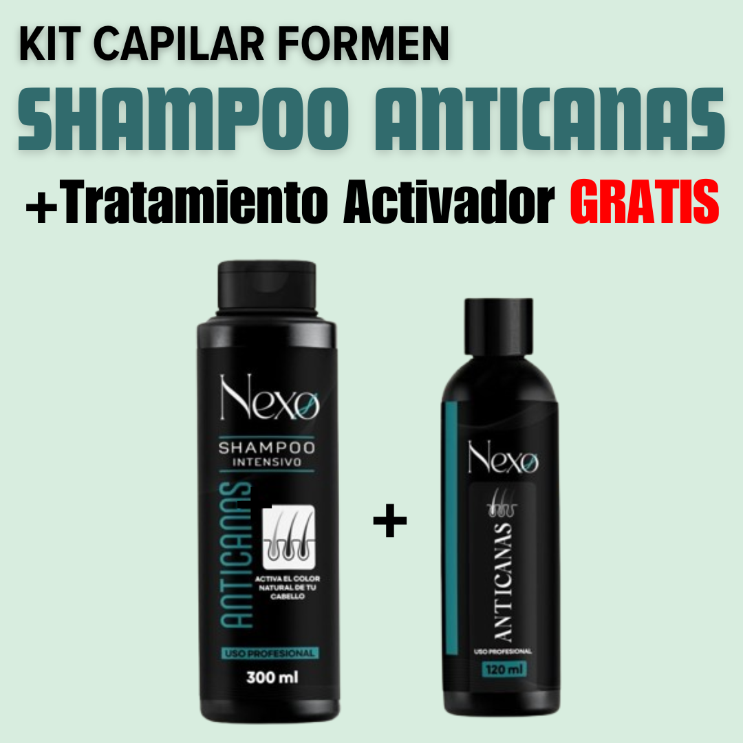 OFERTA KIT CAPILAR: SHAMPOO ANTICANAS+ACTIVADOR GRATIS / PARA CABELLO, BARBA Y CEJAS 👨🏻